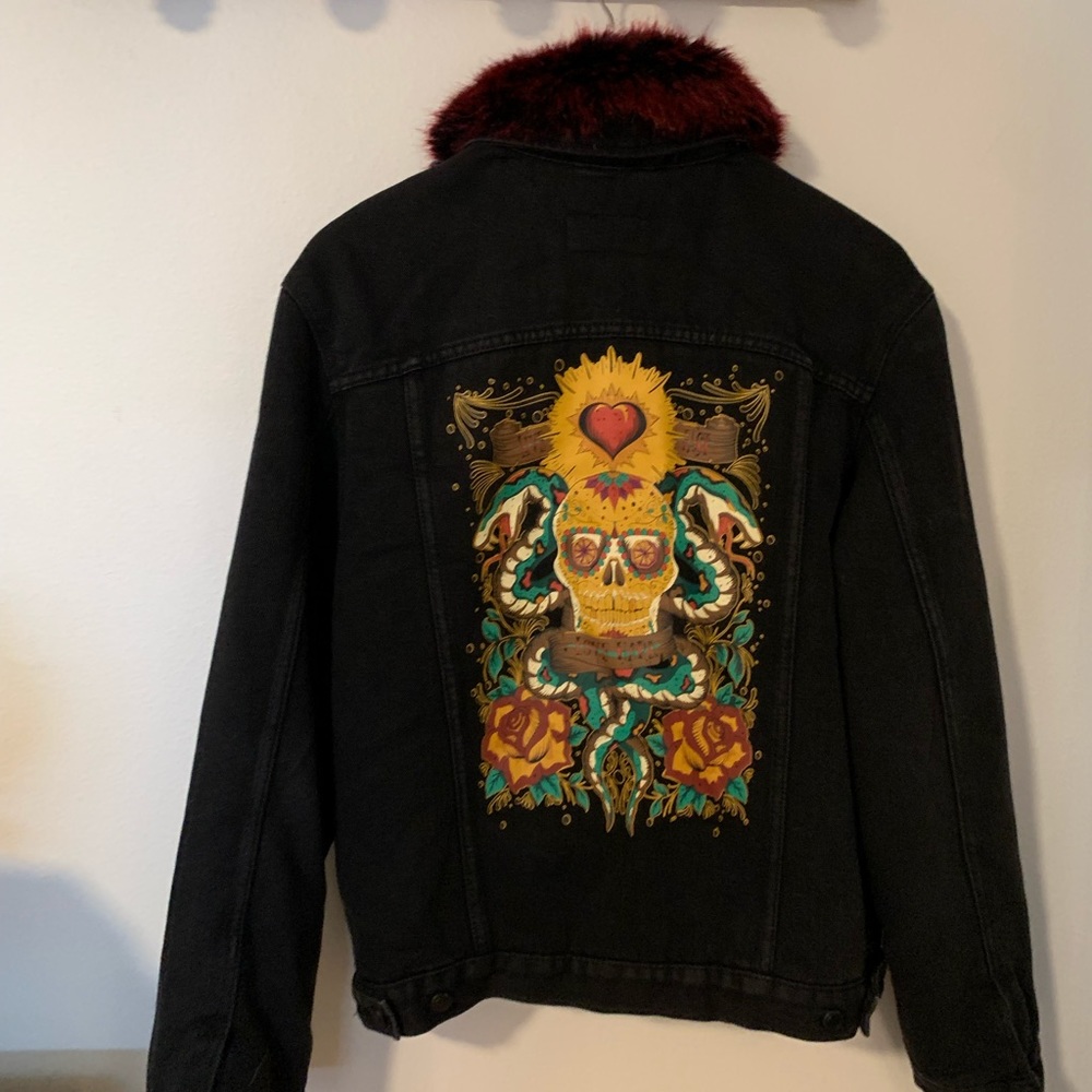 Winter jean jacket